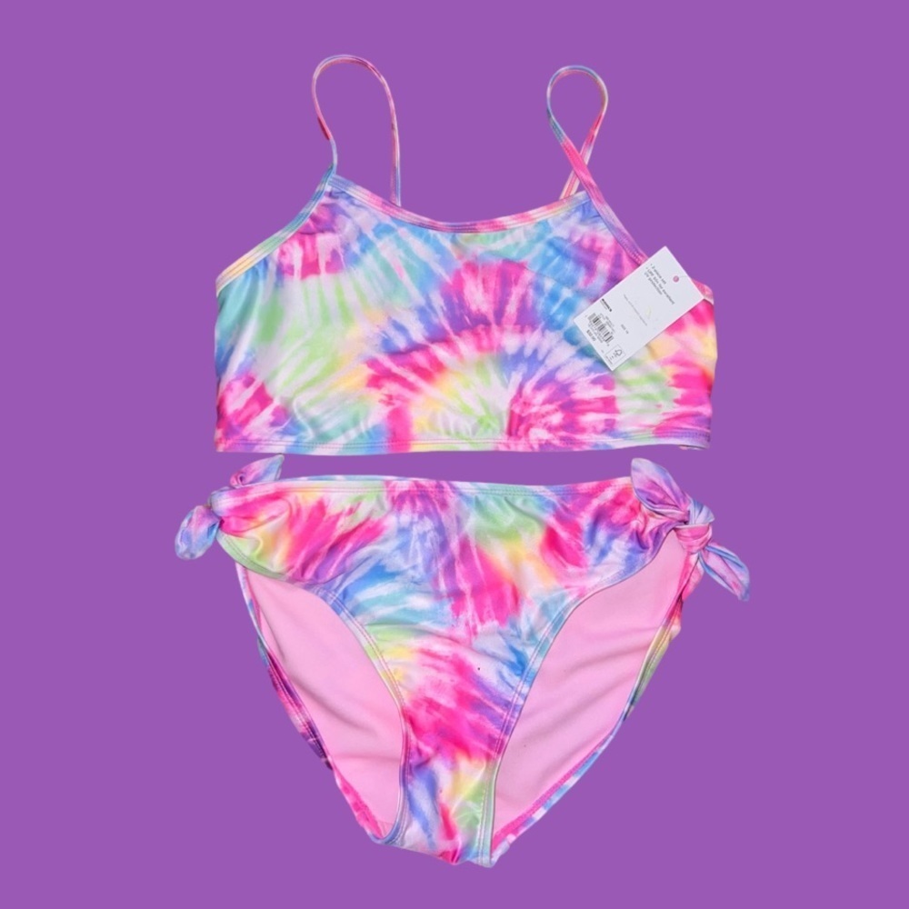 Nwt Big girl’s SO tie dye, bikini bathing suit